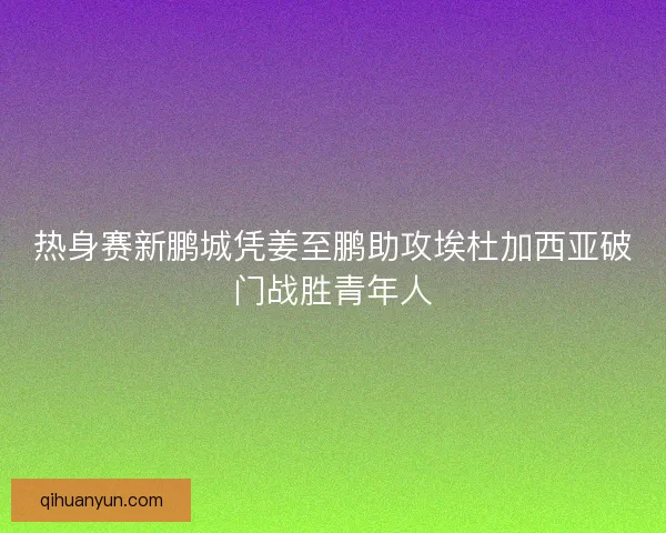 热身赛新鹏城凭姜至鹏助攻埃杜加西亚破门战胜青年人
